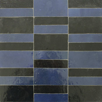 Mosaic House Moroccan tile Talia 3-6 Midnight Blue Black  zellige, mosaic, zellij, field, pattern, glaze 