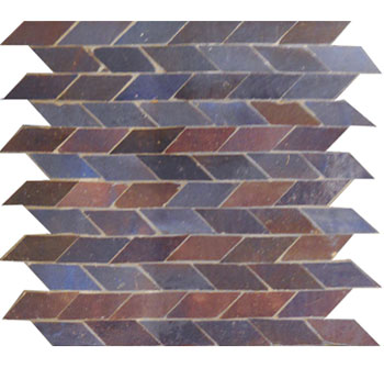 Mosaic House Moroccan tile Toulouse 9 Purple  solid zellige, mosaic, zellij, field, pattern, glaze, simple 