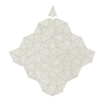 Mosaic House Moroccan tile Trocadero 1 White  solid zellige, mosaic, zellij, field, pattern, glaze 