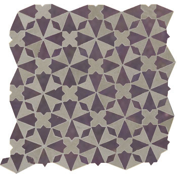 Mosaic House Moroccan tile Trocadero Custom 27-9 Dark Gray Purple  zellige, mosaic, zellij, field, pattern, glaze 