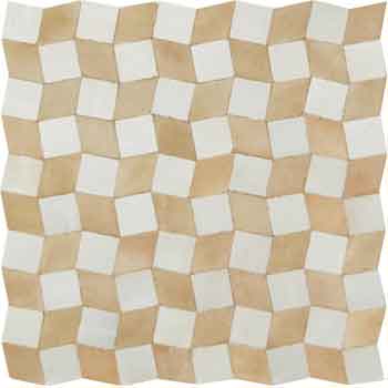 Mosaic House Moroccan tile Zak 1-11 White Beige  zellige, mosaic, zellij, field, pattern, glaze 